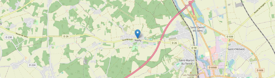 Nailly - Carte