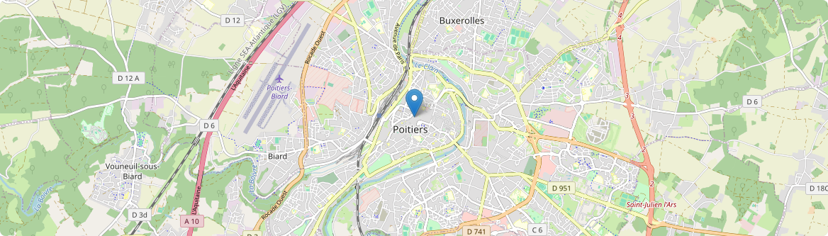 Naintré - Carte