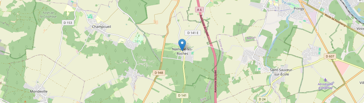 Nainville-les-Roches - Carte