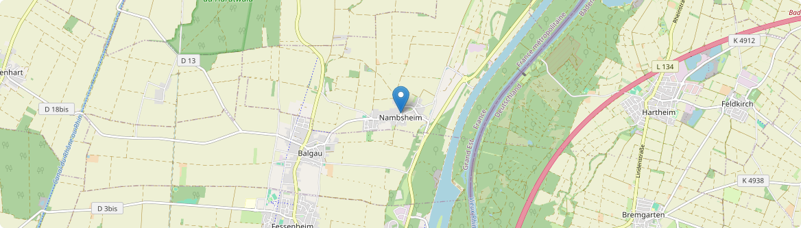 Nambsheim - Carte