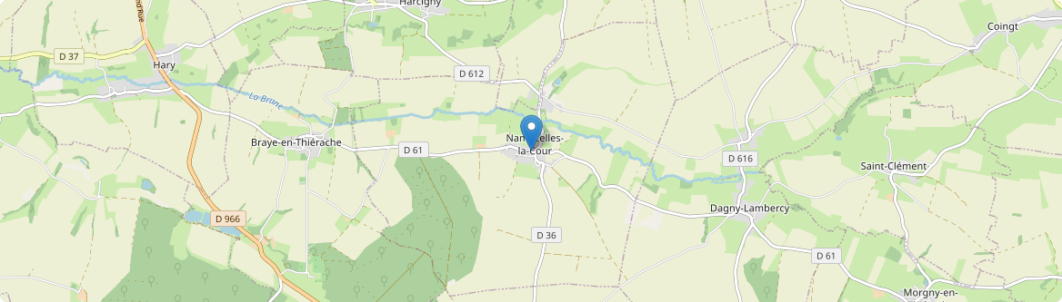 Nampcelles-la-Cour - Carte