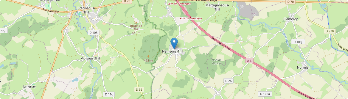 Nan-sous-Thil - Carte