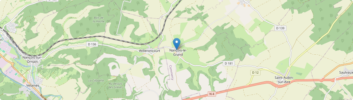 Nançois-le-Grand - Carte