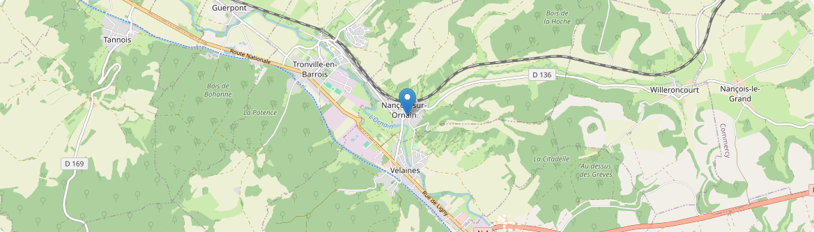 Nançois-sur-Ornain - Carte