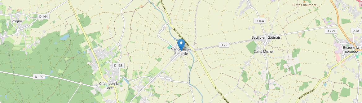 Nancray-sur-Rimarde - Carte