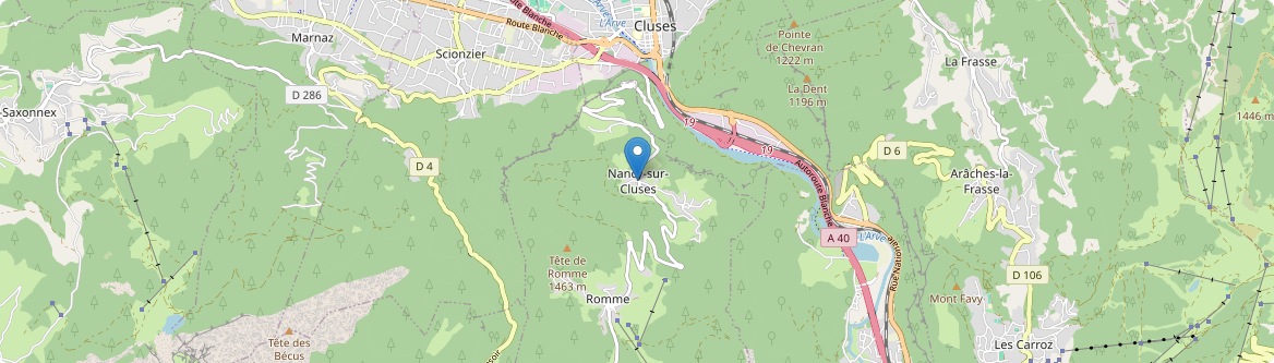 Nancy-sur-Cluses - Carte