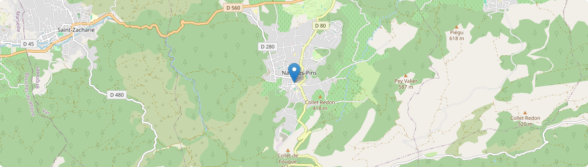Nans-les-Pins - Carte