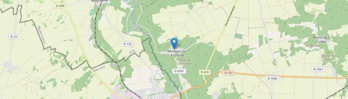 Nanteau-sur-Essonne - Carte