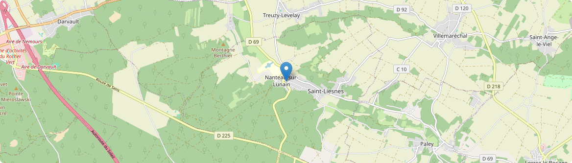 Nanteau-sur-Lunain - Carte