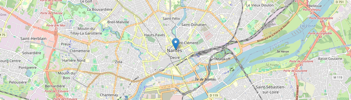 Nantes - Carte