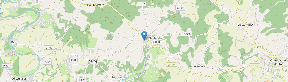 Nanteuil-en-Vallée - Carte