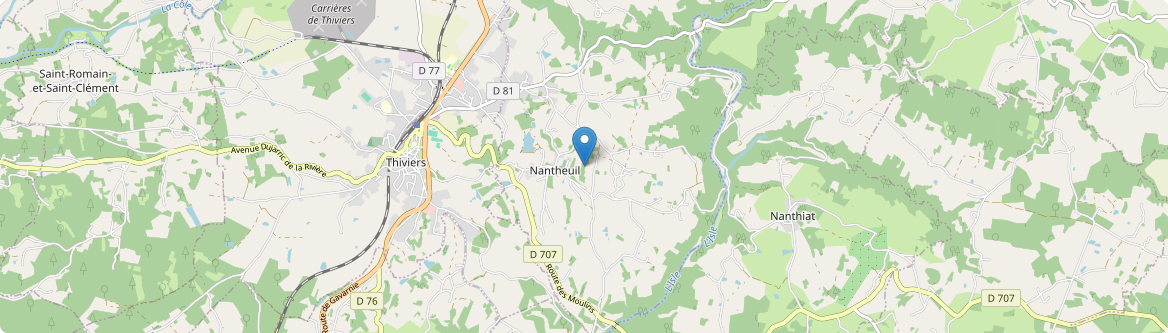 Nantheuil - Carte