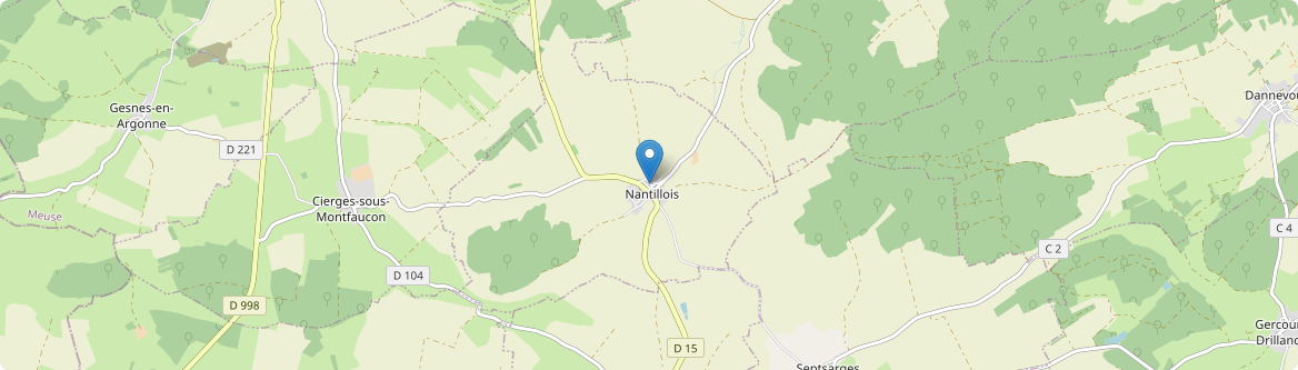 Nantillois - Carte