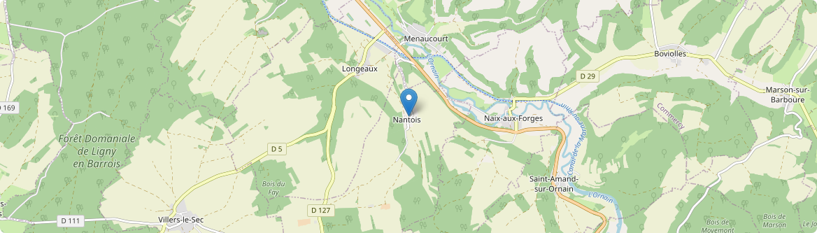 Nantois - Carte