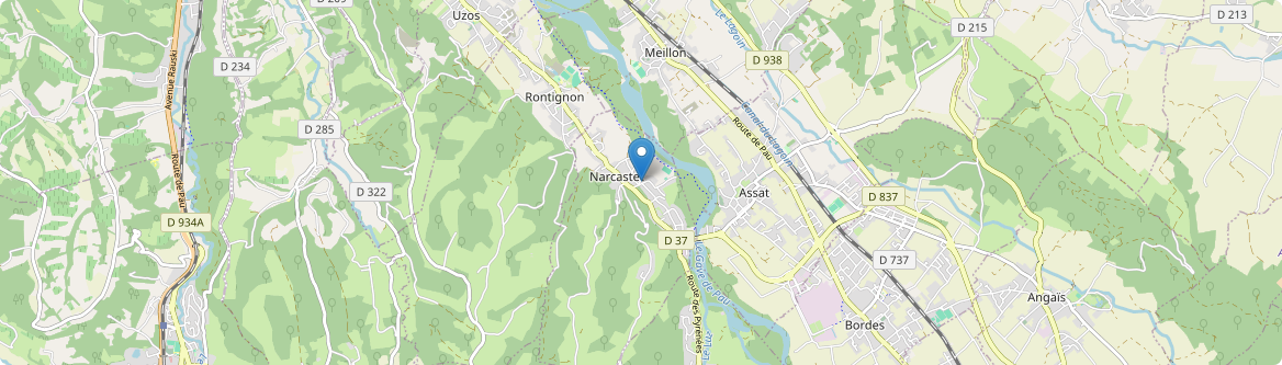 Narcastet - Carte