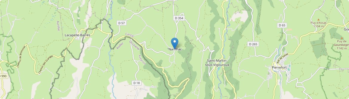 Narnhac - Carte