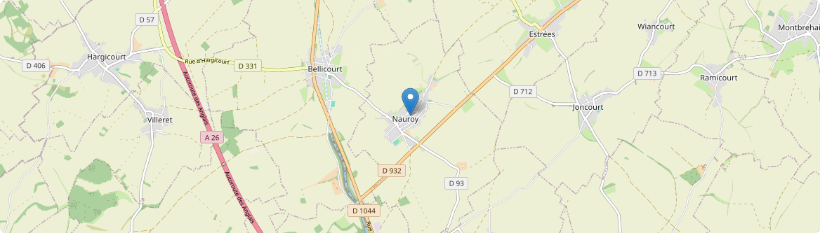 Nauroy - Carte