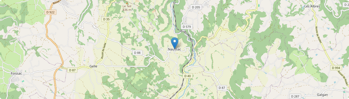 Naussac - Carte