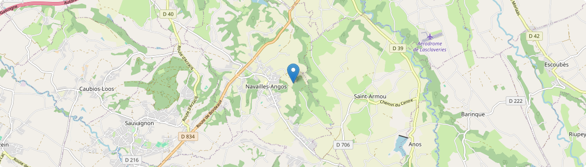 Navailles-Angos - Carte