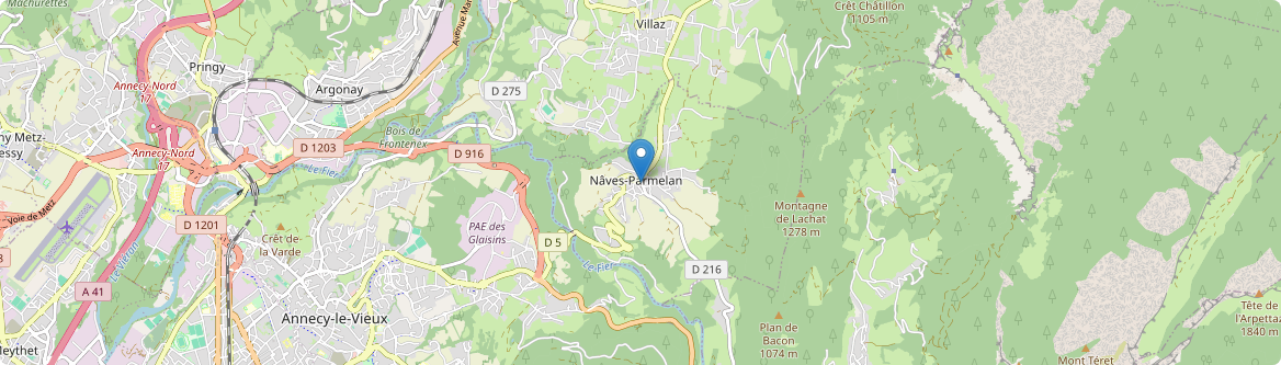 Nâves-Parmelan - Carte