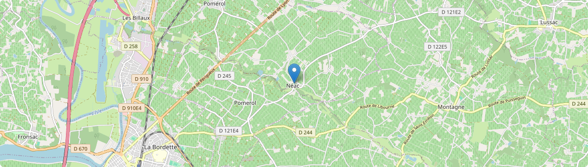 Néac - Carte