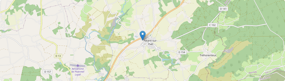 Néant-sur-Yvel - Carte