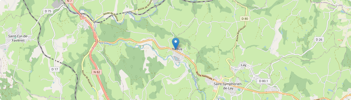 Neaux - Carte