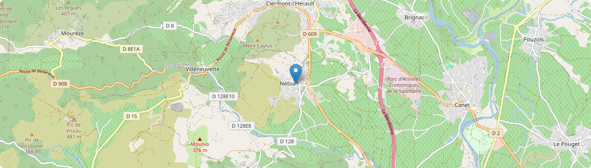Nébian - Carte