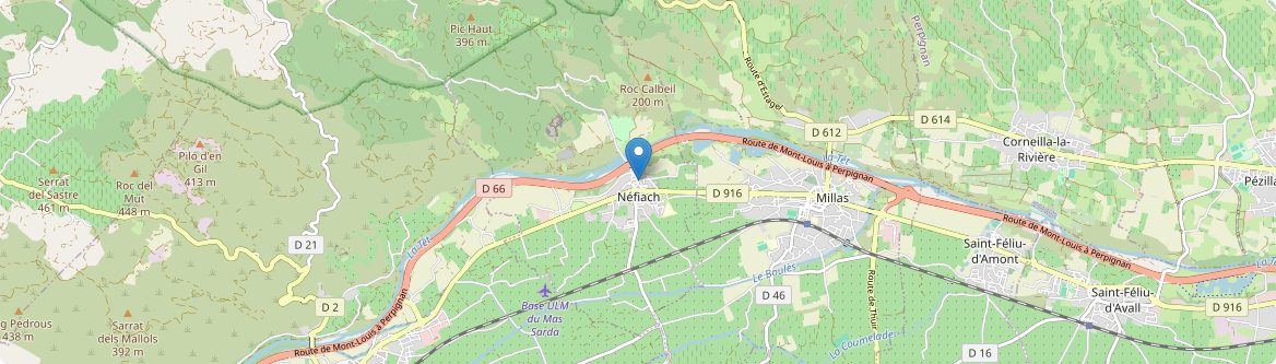 Néfiach - Carte