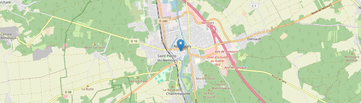 Nemours - Carte
