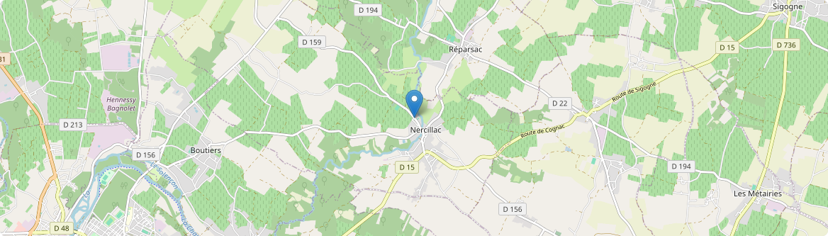 Nercillac - Carte