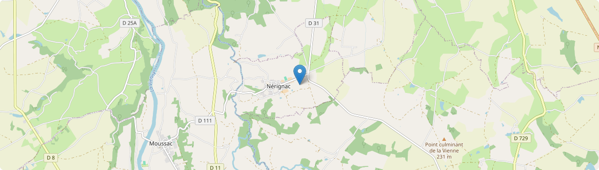 Nérignac - Carte
