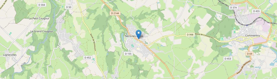 Néris-les-Bains - Carte