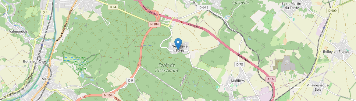 Nerville-la-Forêt - Carte