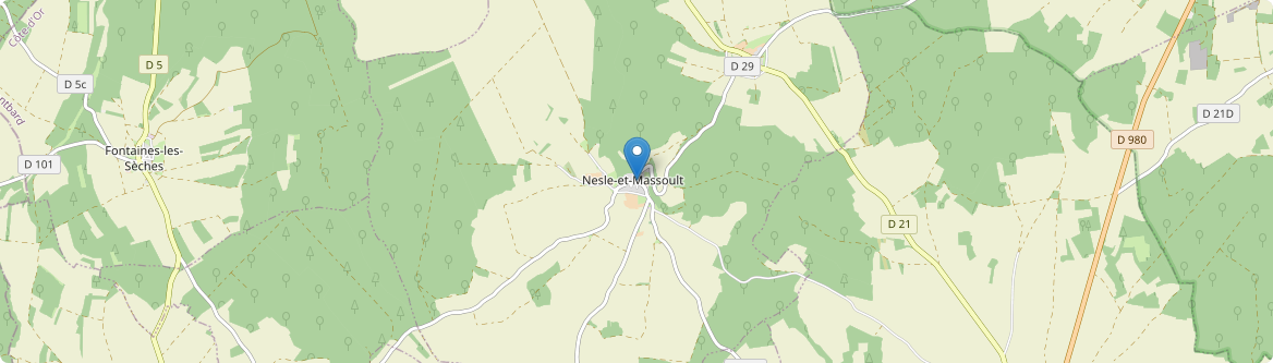 Nesle-et-Massoult - Carte
