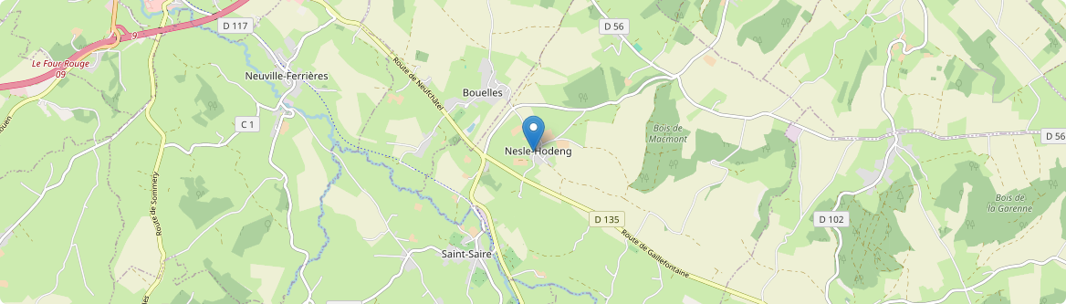 Nesle-Hodeng - Carte
