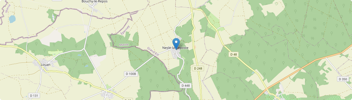 Nesle-la-Reposte - Carte