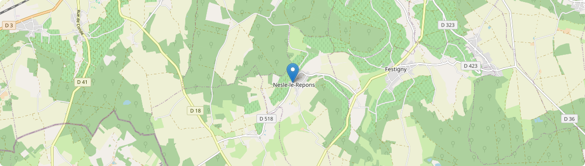 Nesle-le-Repons - Carte