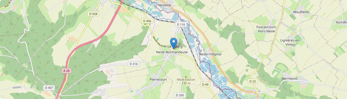 Nesle-Normandeuse - Carte