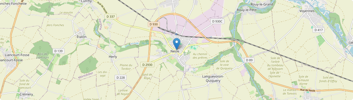 Nesle - Carte