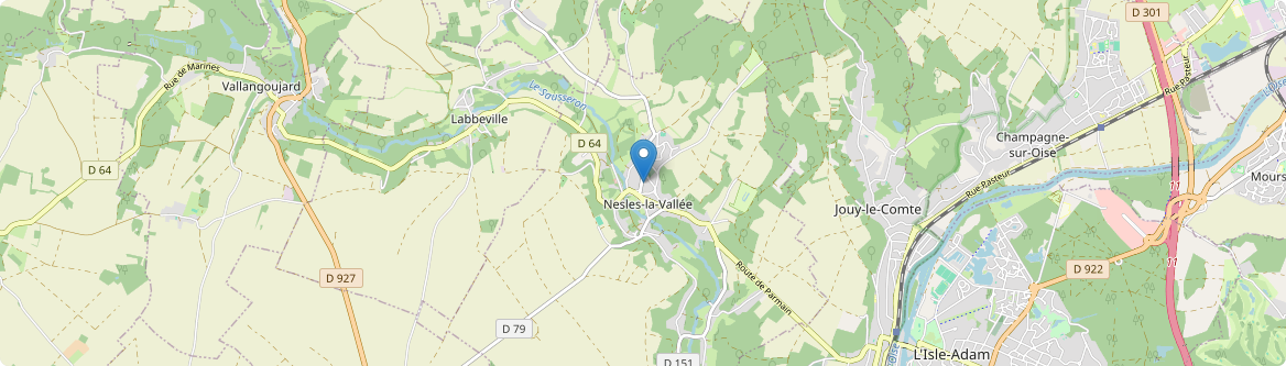 Nesles-la-Vallée - Carte