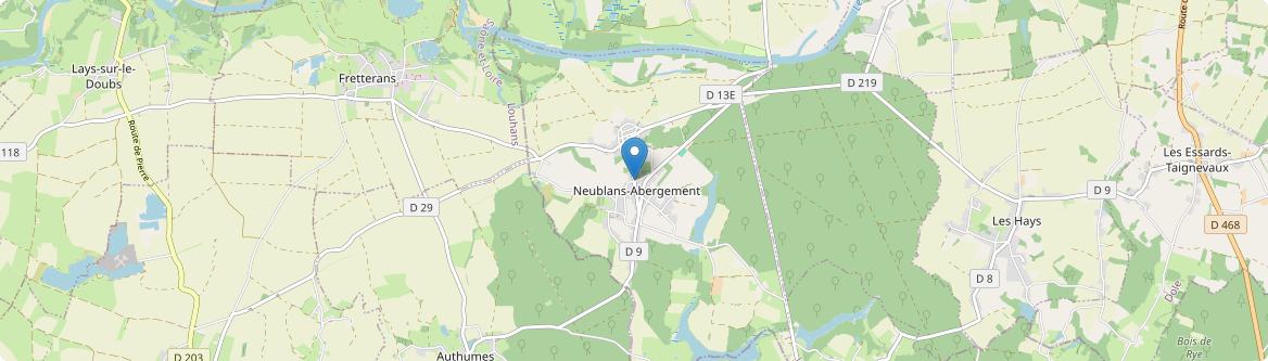 Neublans-Abergement - Carte