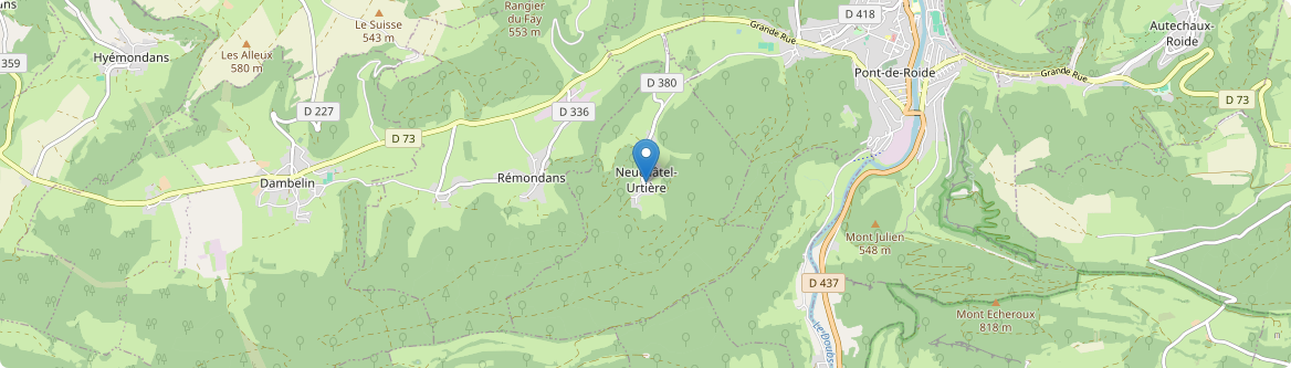 Neuchâtel-Urtière - Carte