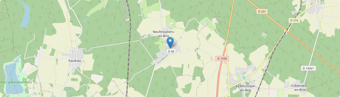 Neufmoutiers-en-Brie - Carte