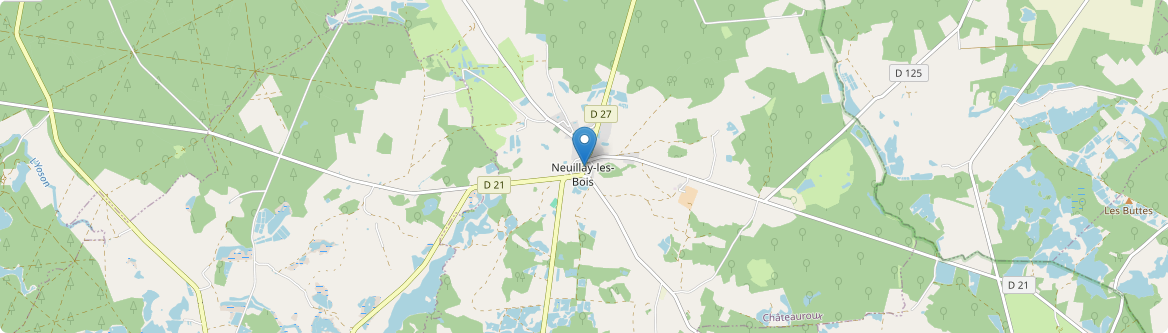 Neuillay-les-Bois - Carte
