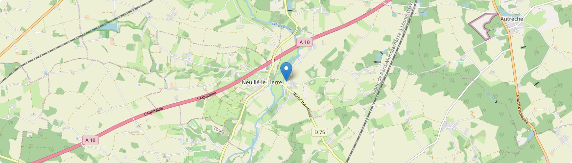 Neuillé-le-Lierre - Carte