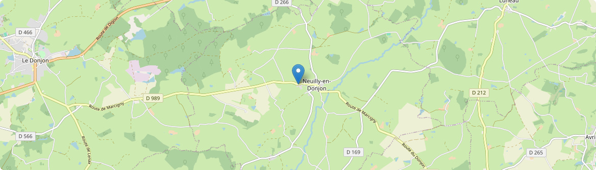 Neuilly-en-Donjon - Carte