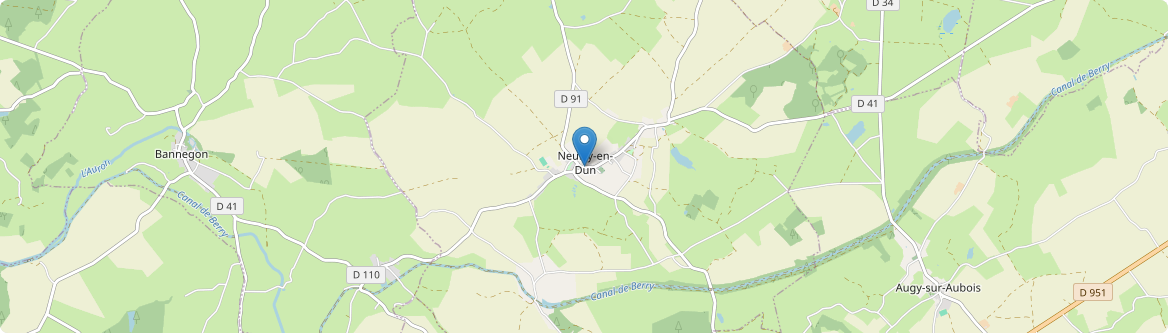Neuilly-en-Dun - Carte
