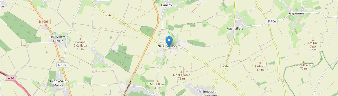 Neuilly-l'Hôpital - Carte