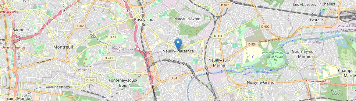 Neuilly-Plaisance - Carte